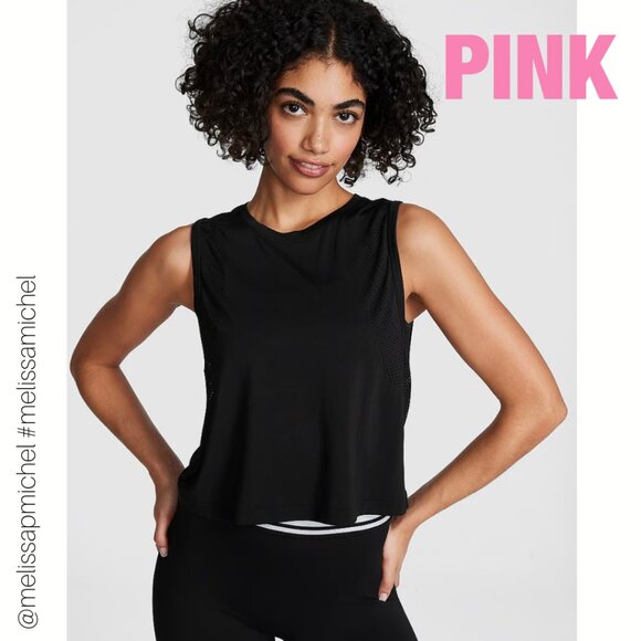 NWT PINK VS Seamless Drapey Muscle Tank - Picture 2 of 5